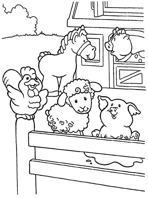 Dibujo Para Colorear Granja - páginas para colorear