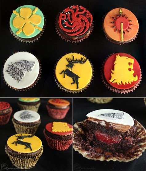 Geek Art Gallery Sweets Game Of Thrones Sigil Cupcakes