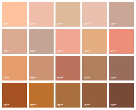 Image Result For Skin Colours Pantone Paletas De Colores Guia De