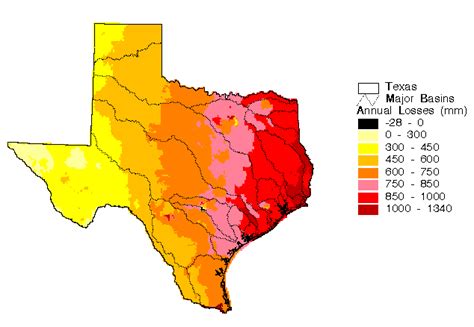 Spatial Water Balance Of Texas