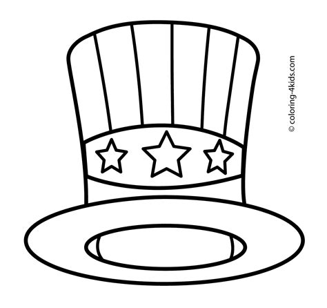 This is a great time to talk about all sorts of topics. USA hat coloring pages, USA independence day coloring ...