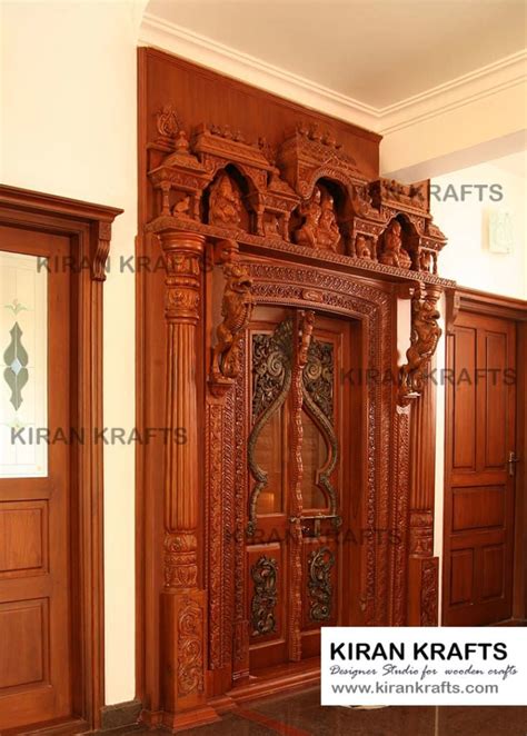 Carved Pooja Door Kiran Enterprises Homify Door Design Images