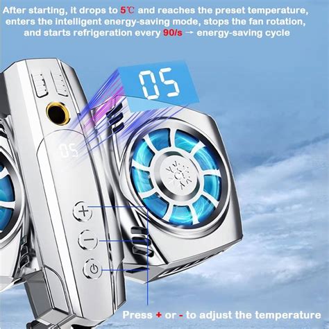 Usb Phone Cooler Semiconductor Dual Cooling Fan Radiator Smartphone