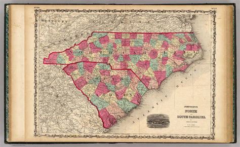 North And South Carolina David Rumsey Historical Map Collection