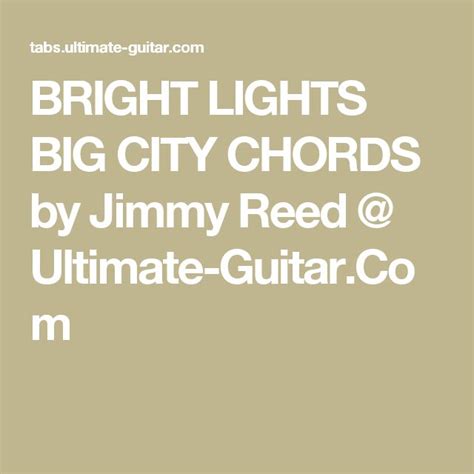 Jimmy Reed Bright Lights Big City Chords Ukulele Lauren Daigle