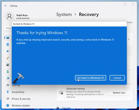 How To Downgrade From Windows 11 To Windows 10