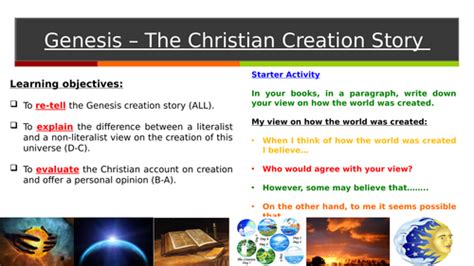 Gcse Genesis Creation Story Teaching Resources