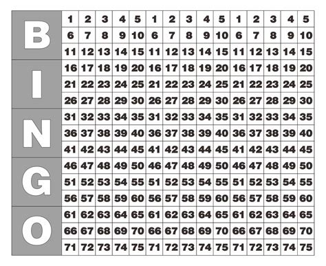 Free Printable Bingo Calling Numbers Printable Templates