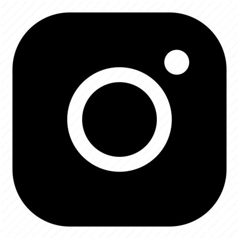 Glyph Instagram Logo Logotype Social Network Media Icon