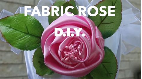 How To Make Fabric Rosestutorial Youtube