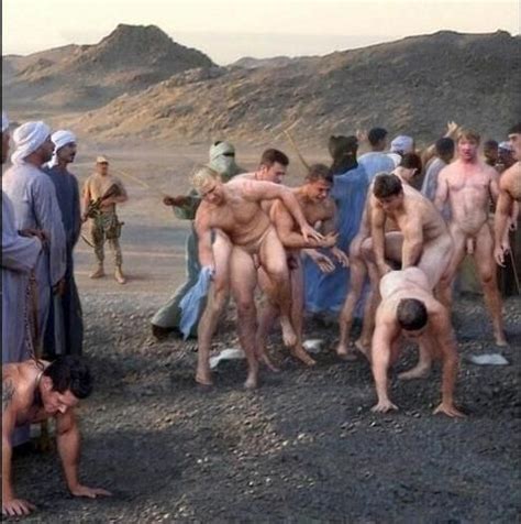 Naked Male Slaves Working
