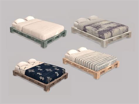 Mirrored Bed Sims 4 Beds Sims 4 Bedroom Sims 4 Cc Fur