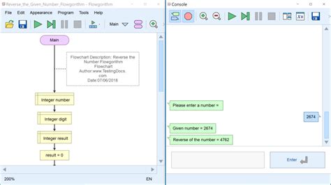 Flowgorithm Flowchart Example Reverse Number TestingDocs Com