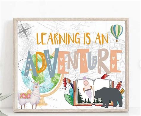 Learning Is An Adventure Adventure Awaits Classroom Learning Etsy