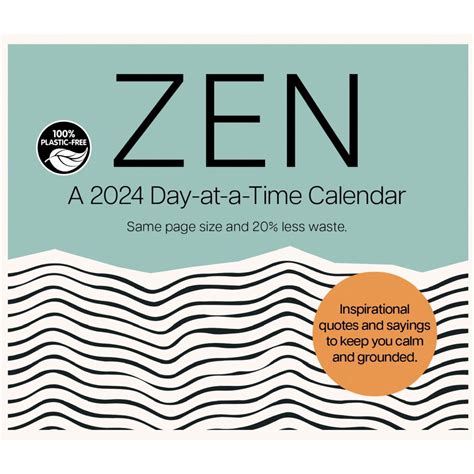 Zen 2024 Desk Calendar