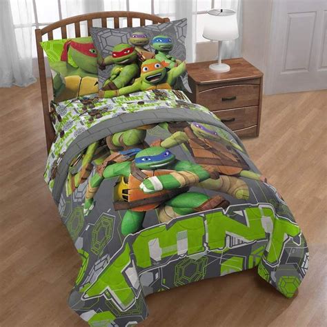Nickelodeon Teenage Mutant Ninja Turtlesand Crash Landing Twin Comforter