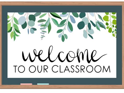 Boho Classroom Door Welcome Poster Teaching Resources