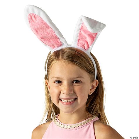 Plush Bunny Ears Headbands With Wire 6 Pc Oriental Trading