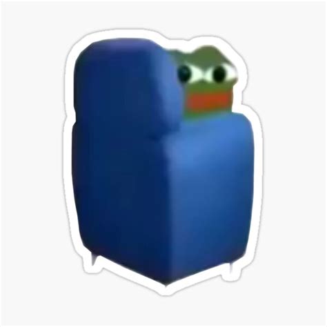 Pepe In Chair Staring Meme Sticker By Noyyashop Redbubble