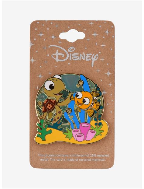 Disney Pixar Finding Nemo Squirt And Nemo Enamel Pin Boxlunch Exclusive Boxlunch