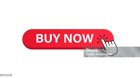 Buy Now Button And Cursor Vector Stock Illustration Stock Illustration