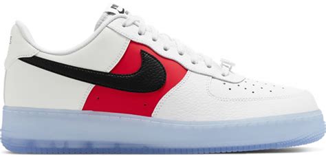 Nike Air Force 1 Low White Red Black Icy Soles