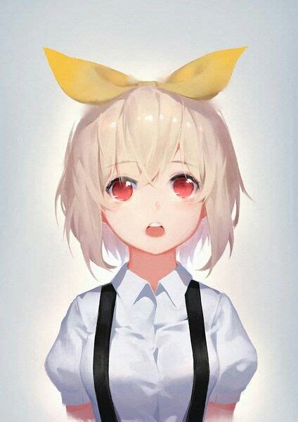 Cute Anime Girl With Yellow Bow Como Desenhar Anime Kawaii Anime Girl Anime Neko