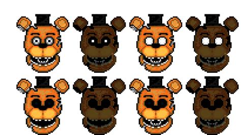 Withered Freddy And Phantom Freddy Pixel Art Maker