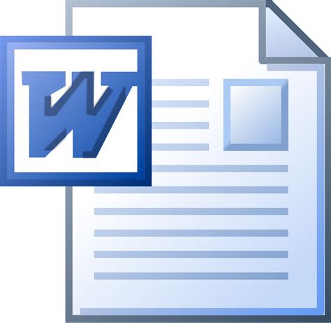 Microsoft Word Document Icon 385285 Free Icons Library
