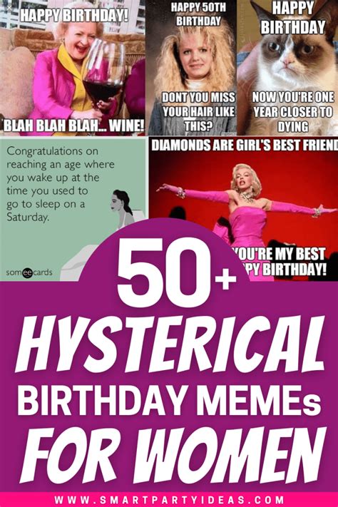 50 Best Hysterically Funny Birthday Memes For Her Smart Party Ideas 50th Birthday Meme