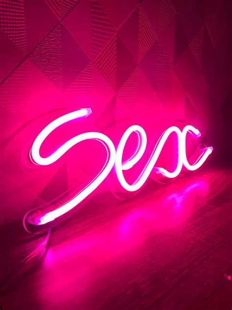 Sex Neon Sign Sex Sign Custom Neon Wall Signs Home Decor Etsy