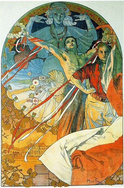 Alphonse Mucha 1912 Alphonse mucha Produção de arte Obras de arte