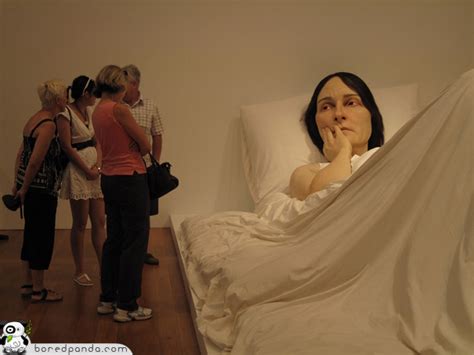 Hyper Realistic Sculptures By Ron Mueck Bored Panda