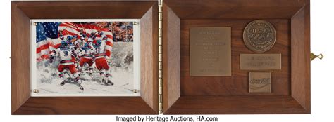 1983 Us Olympic Hall Of Fame Award Presented To Miracle On Ice