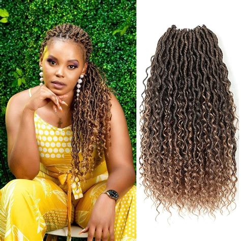 Buy New Goddess Locs Crochet Hair River Faux Locs Crochet Hair With Curly Ends River Curls