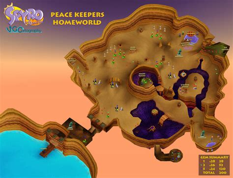 Spyro The Dragon Peace Keepers Homeworld Map By Vgcartography On