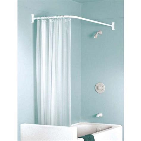 It also doesn't hurt that l shaped shower curtain rods and the way shower curtains fall into place while hanging onto them look very aesthetically pleasing. 25 Best Ideas L Shaped Shower Curtain Rods | Curtain Ideas