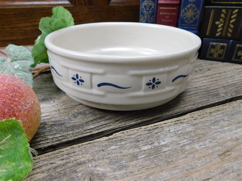 set-of-4-longaberger-pottery-woven-traditions-heritage-blue-stacking-soup-or-cereal-bowls