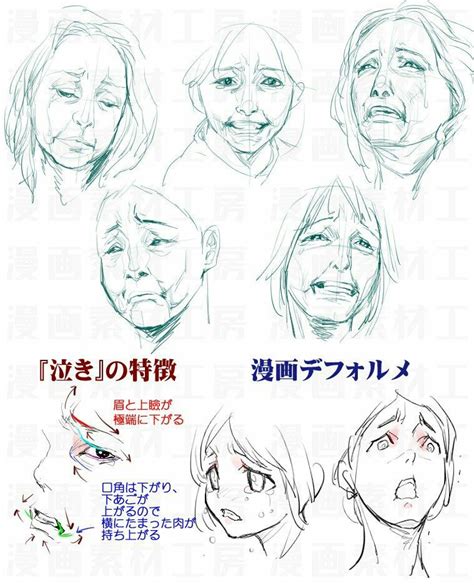 Crying Drawing Expressions Manga Drawing Tutorials Cry