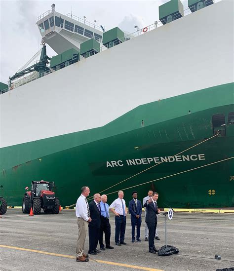 Us Secretary Of Transportation Visits Arc Ship In Port Of Baltimore