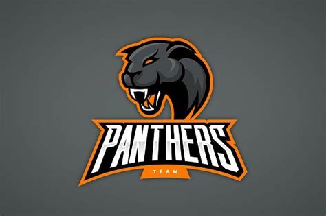 Panther Mascot Sport Logo Design Sports Logo Design Sports Logo