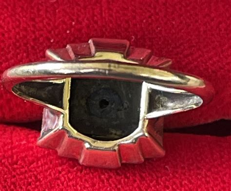 iyob filiae job s daughters freemason 10k gran gold onyx masonic ring vintage ebay