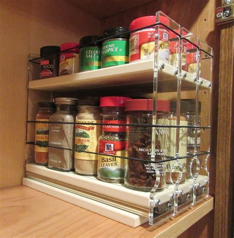 Is it difficult to find what you need? 222x1.5x11 Cream Spice Organizer | Sliding Spice Cabinet ...