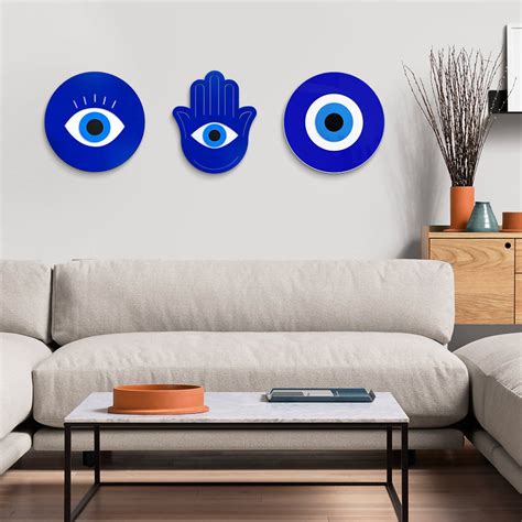 Mystic Charms Mix Of 3 Wall Art Evil Eye Home Decor Evil Eye Etsy
