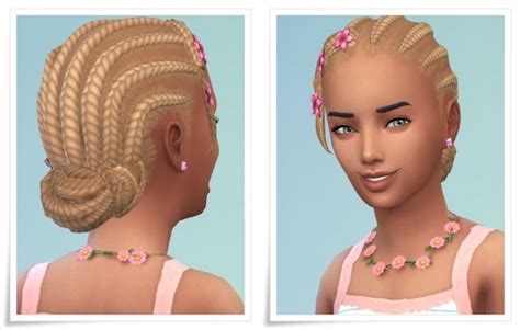 Child Braid Bun At Birksches Sims Blog Sims 4 Updates