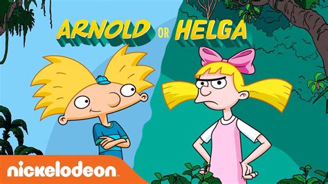 hey arnold the jungle movie are you an arnold 🏈 or a helga 🎀 nick youtube