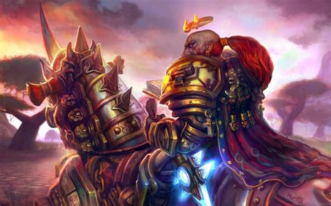 World Of Warcraft Fantasy Art Dwarfs Paladin Warriors 1920x1200