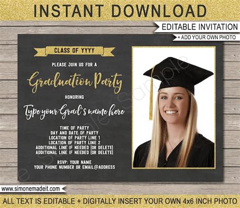 10 Graduation Party Invite Template Template Guru