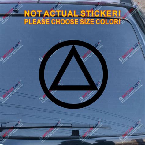 Alcoholics Anonymous Aa Symbol Decal Sticker Car Vinyl Pick Color Size