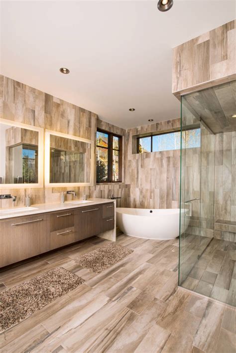 Paint is an economical material. 25 Wood Tile Showers For Your Bathroom